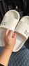 居家拖鞋男女室内室外浴室防滑轻盈便携柔软静音回弹漏水凉拖鞋夏 绿色-女 36-37 实拍图