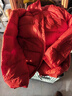 鸭鸭（YAYA）品牌2025羽绒服女新款鸭绒面包服立领秋冬潮流气质修身短款外套女 砖红色 L 实拍图