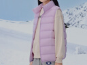 鸭鸭儿童羽绒马甲2025新款男童女童内搭中大童保暖校服神器 香芋紫150 实拍图