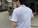 保罗岚芝工作服t恤夏季polo衫纯棉印logo文化衫定制 全棉精梳棉（藏蓝）XL 实拍图