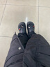 CROCS卡骆驰贝雅暖绒洞洞鞋女暖棉男棉鞋外穿拖鞋|206633 黑/黑-060 (建议买大一码) 36 /37(220mm) 实拍图