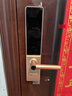 霍尼韦尔（Honeywell）智能门锁3500 双轴承高端握把AI指纹锁 电子锁防盗家用入户门锁 超薄下置把手 3500金色 实拍图