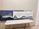 墨派（Mopai）现代轻奢客厅沙发背景墙装饰画2025新款叠加画极简高级感挂画 背有靠山 180x50cm(适合2.5米沙发)晶瓷 实拍图