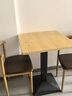 弋思林餐饮店早餐餐饮快餐烧烤店桌椅组合商用经济型小户型家用客厅餐桌 椅子 两张 实拍图