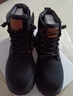 百丽童鞋冬保暖儿童靴子男童马丁靴女童加绒短靴皮靴 黑色31码 实拍图
