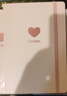 国誉(KOKUYO)Campus无线装订硬面本记事本笔记本送礼礼物本子 100页/8mm横线/爱心 1本 WCN-CHN3171-5 实拍图