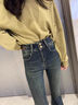 衣品天成时尚潮流美式牛仔裤女2025秋季舒适喇叭裤高腰显瘦显高裤子女款 实拍图