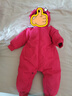 迷你巴拉（minibala）羽绒服连体衣婴儿萌趣连帽爬服冬季新款儿童外出羽绒连体衣 中国红60611 80 -充绒量78.5g 实拍图