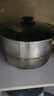 米帮手汤锅304不锈钢锅加厚炖锅煲熬汤煮粥锅复底燃煤气电磁炉通用锅具 【304加厚 24cm】茶色盖 3-5人 实拍图