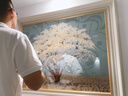 艺米客厅装饰画现代简约沙发背景墙画欧式餐厅挂画美式壁画 平安纳福（简约、欧式白框） 60X80*2-80X100cm|适用L型沙发 实拍图