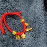 中国黄金（CHINA GOLD）黄金手链宝宝红绳手链足金锦衣玉食转运珠手串绳满月周岁生日礼物 足金手绳约1.0g【甄选礼盒】 实拍图