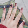 美甲贴片穿戴甲指甲贴中长款新娘显白可拆卸学生短款重复使用成品 珊瑚奶咖 24片 【长款】 实拍图