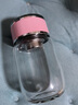 Next Kiss英国联名单层玻璃杯女士时尚简约泡茶杯加厚暖手商务家用带盖 粉红色+杯套320ml 实拍图