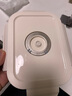 家の物语（KATEI STORY）日本电动抽真空保鲜盒密封冰箱收纳盒食品级玻璃饭盒微波炉便当盒 米白盖 9件套 1480ml 多规格组合 实拍图