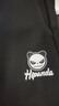 HIPANDA休闲裤男2025春夏运动长裤束脚宽松黑色印花针织百搭卫裤黑色2XL 实拍图