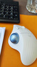 罗技（Logitech）ERGO M575 S无线蓝牙鼠标 无线轨迹球鼠标办公 人体工学鼠标双模 Mac笔记本电脑电池款USB家用鼠标 M575 珍珠白(优联接收器) 实拍图
