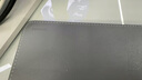 灵蛇（LINGSHE)皮质双面鼠标垫210MM*260MM笔记本电脑桌垫键盘垫办公防水鼠标垫 绿色+商务灰 H66 实拍图