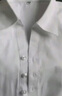 Aiyywa长袖衬衫女春秋季职业装白衬衣商务免烫加绒工作服正装4S银行面试 纯白色（V-领） 40 【128-138斤】 实拍图