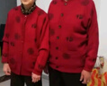 瑞织祥中老年人衣服羊毛开衫女爸妈本命年红色毛衣外套男爷爷奶奶情侣装 女枣红福【加绒加兜】 4XL 【建议175-195斤】 晒单实拍图