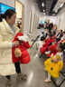 笛莎（DEESHA）童装女童2024冬季新款女宝宝可爱糖果色三防中长款加厚连帽羽绒服 红色 120 实拍图