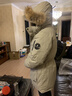 君羽户外羽绒服男中长款800蓬白鹅绒工装风加厚防风保暖鹅绒服C52035 茶灰 XL （推荐161-175斤） 实拍图