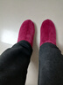 红青百年冬季棉鞋女保暖传统中式老北京棉布鞋中老年家居加绒加厚妈妈棉鞋 枣红 39 （适合37的脚穿） 实拍图