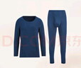 曼妮芬【舒暖】曼妮芬抗菌保暖内衣男士套装女含羊毛本命年红情侣秋衣裤 蓝色【男款-无痕圆领】 （含羊毛） XL 男士180 套装 实拍图