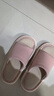 网易严选【春夏新品】超轻底+抗菌不易臭脚亚麻拖鞋 物理吸热散冷 淡粉色-女 40-41 女L 实拍图