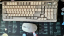 前行者V98Pro无线键盘鼠标套装蓝牙有线三模带屏幕机械手感静音办公薄膜键盘电脑iPad笔记本通用 奶油灰 实拍图