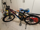 凤凰上海凤凰山地车自行车男士女式学生成人变速宽胎越野公路赛单车 【钢架/全套竞速轴承】十刀炫彩 24寸30速【建议身高138-168cm】 实拍图