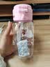 物生物儿童水杯吸管杯学生tritan塑料杯夏季耐高温男女上学便携随手杯子 甜味鹦鹉【一盖双饮+提绳】650ml 实拍图