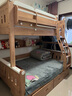 全友（QUANU）家居多功能儿童房实木储物床卧室上下双层高低子母小孩床政府补贴 【挂梯】上下床+书架+底抽+床垫*2 1.35米【0贴皮全实木】 实拍图