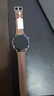 中沃适配华为手表表带watch4pro/gt5/gt4/watch3/gt3pro/buds原款真皮运动氟橡胶钛金属表带 可可棕【原款时尚款真皮表带】46/48MM表盘 适用46/48mm表盘 实拍图