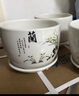 裕轩堂花盆陶瓷家用吊兰蝴蝶兰绿萝带托盘大号个性阳台简约多肉室内套装 网红组合（四个中号）E款 中等 实拍图