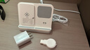 aresh无线充电器四合一多功能时钟床头闹钟小夜灯适用苹果16 15手机apple watch耳机S10 ultra2手表支架 白色【时钟｜闹钟｜夜灯】 配快充头+充电线【适用于苹果手表】 实拍图