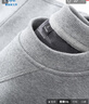 JEANSWEST LIFE真维斯加绒卫衣男秋冬季加厚保暖外套三角设计重磅灰色圆领上衣 实拍图