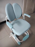 彩虹宝贝 儿童学习椅中小学生家用写字椅可调节手摇升降靠背座椅追背椅 追背椅+脚踏+扶手+头枕-蓝色 学习椅6-18岁儿童书桌椅 实拍图