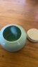 茶叶罐便捷式茶罐清仓特价密封罐存茶罐储存罐瓷罐储茶罐家用绿茶 青瓷竹盖茶叶罐(浅绿） 实拍图