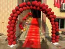 祥盈升结婚气球拱门支架婚庆婚礼结婚婚房布置装饰用品全套结婚用品大全 轻奢气球拱门 红色 实拍图