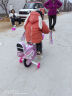 鑫旺彤自行车儿童3-6-10岁单车男女童轻便脚踏车辅助轮5岁女孩车公主车 粉色【闪光轮+护栏靠背】 12寸 适合身高80-105cm 实拍图