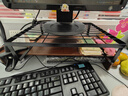 王星和月笔记本电脑支架散热底座显示器增高架子屏幕桌面收纳置物架烧烤架 小号-黑色【适用13-14寸笔记本】 实拍图