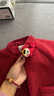 巴拉巴拉童装儿童棉服男童女童棉袄宝宝棉衣冬春摇粒绒毛绒外套百搭薄 酒红60904 100 实拍图