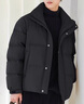 罗蒙立领休闲男士羽绒服夹克2025新款秋冬季男装轻薄保暖面包服外套潮 y2f35黑色羽绒服 2XL 155-175 实拍图