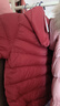 嘟嘟家宝宝羽绒服冬季轻薄儿童白鸭绒保暖男童连帽外套冬装童装 红色110 实拍图