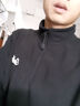 SLAMBLE秋冬新款摇粒绒卫衣立领套头衫男运动休闲拉链热身服训练上 黑色 XL 实拍图