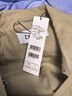 百图betu女装2025春季新款风衣时尚高仿鹿皮绒撞色风衣外套女2501T50 卡其色 M 实拍图