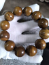穆百年金丝楠木手串 男女款高密水波纹小叶桢楠佛珠单圈文玩手链 约20mm 实拍图