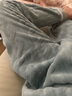猫人情侣睡衣男冬【法兰绒保暖加厚】简约珊瑚绒可外穿家居服灰色2XL 实拍图