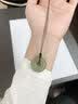 南有栗手工编织项链绳蜡皮绳戒指平安扣玉佩玉坠挂绳挂脖男女黄金吊坠绳 黑色（1mm*75cm） 实拍图