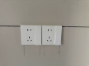 罗格朗（LEGRAND）开关插座面板 简悦系列陶瓷白色 86型墙壁插座 一开单控开关 实拍图